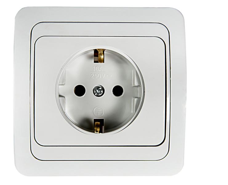 розетка 1-м classico с заземл. 2028 бел. asd / in home 4680005959907 от BTSprom.by