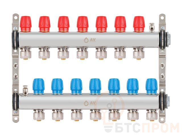 Коллекторная группа AVE135, 7 вых. AV Engineering (Для водоснабжения и отопления (радиаторы). Не для теплого пола) AVE13500107 фото в каталоге от BTSprom.by  Коллекторная группа AVE135, 7 вых. AV Engineering (Для водоснабжения и отопления (радиаторы). Не для теплого пола) AVE13500107 фото в каталоге от BTSprom.by