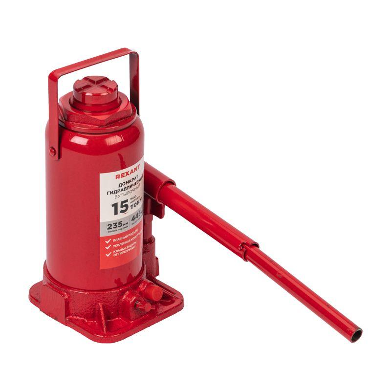  Домкрат гидравлический бутылочный 15т Rexant 80-0615 фото в каталоге от BTSprom.by