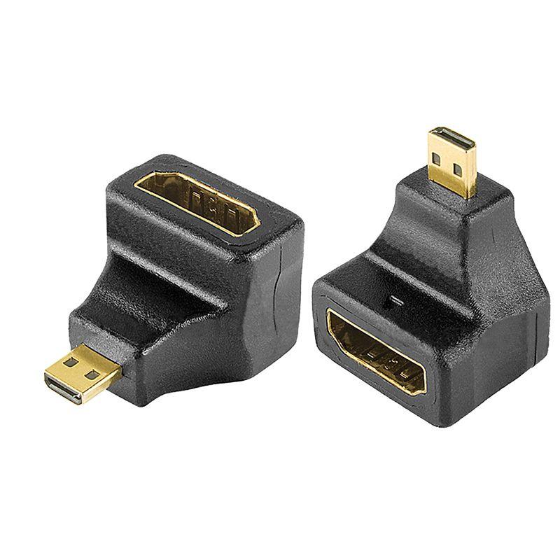  Переходник аудио гнездо HDMI - штекер micro HDMI угловой блист. Rexant 06-0177-A фото в каталоге от BTSprom.by