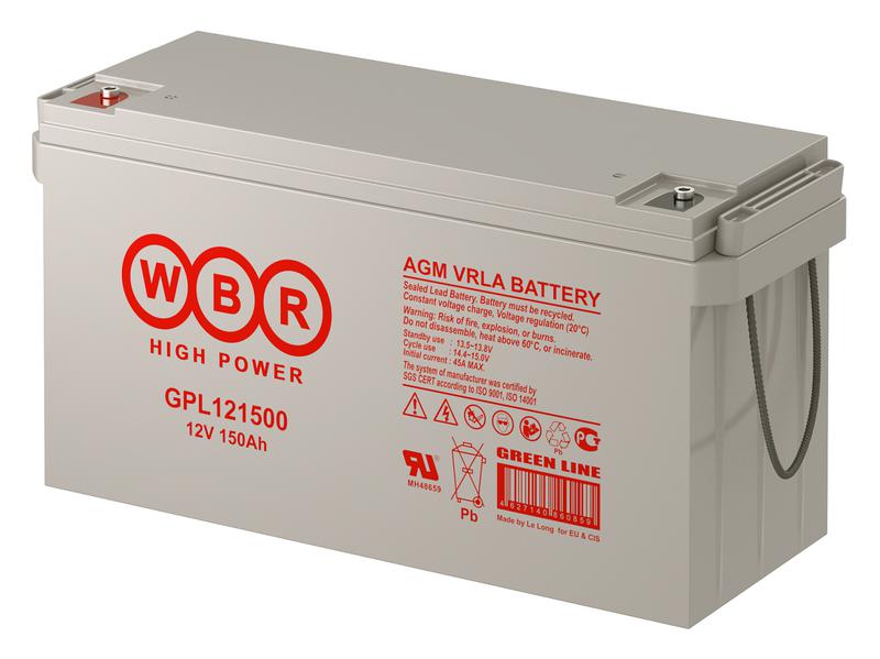  Аккумулятор 12В 150А.ч WBR GPL121500 WBR фото в каталоге от BTSprom.by