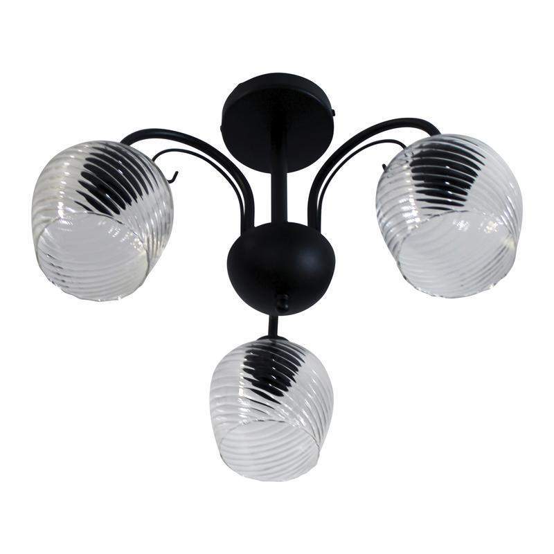  Светильник "Берта" 131 (плафон 8270) НСБ 01-3х60-158 Е27 ИУ черн. муар Элетех 1005404646 фото в каталоге от BTSprom.by