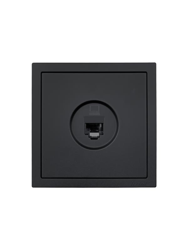 розетка компьютерная 1-мест. сп zima ip20 черн. бархат lezard 704-4288-139 от BTSprom.by