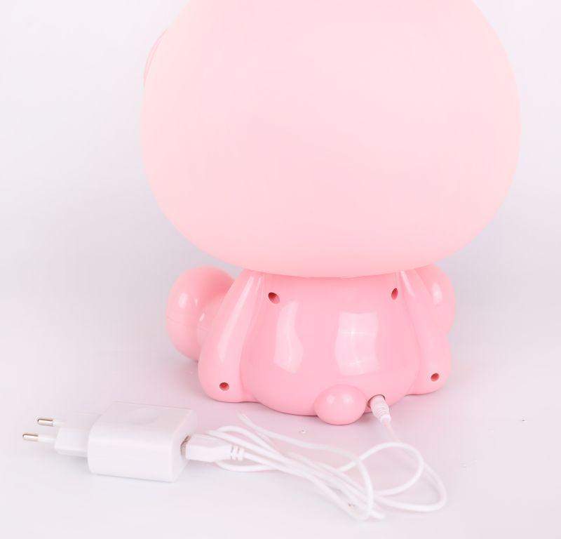 Светильник настольный KD-892 C14 LED 3Вт диммир. кабель USB+ адаптор 220В/5В заяц в очках роз. Camelion 13894 фото в каталоге от BTSprom.by  Светильник настольный KD-892 C14 LED 3Вт диммир. кабель USB+ адаптор 220В/5В заяц в очках роз. Camelion 13894 фото в каталоге от BTSprom.by