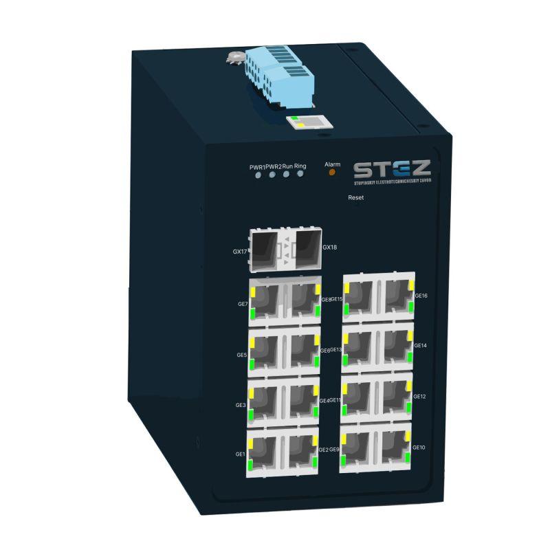 коммутатор промышленный stez3216-2gsfp стэз 70110013 от BTSprom.by