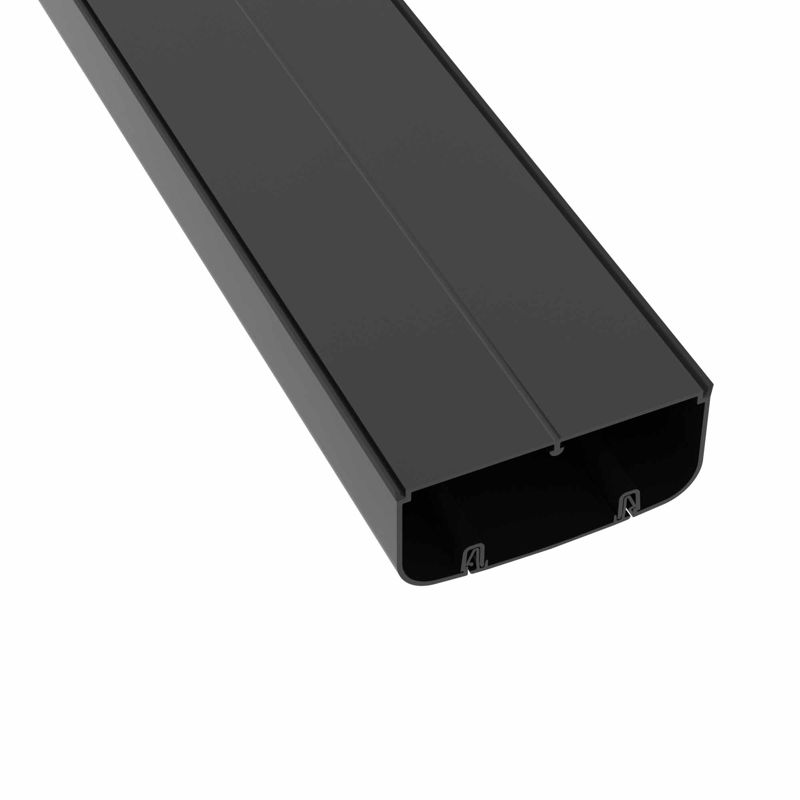  Кабель-канал 90х50 L2000 с фрон. крыш. черн. DKC 09501A фото в каталоге от BTSprom.by