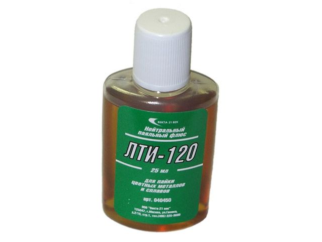 флюс лти-120 (25мл) (для пайки цветных металлов и сплавов) (векта) 40450 от BTSprom.by