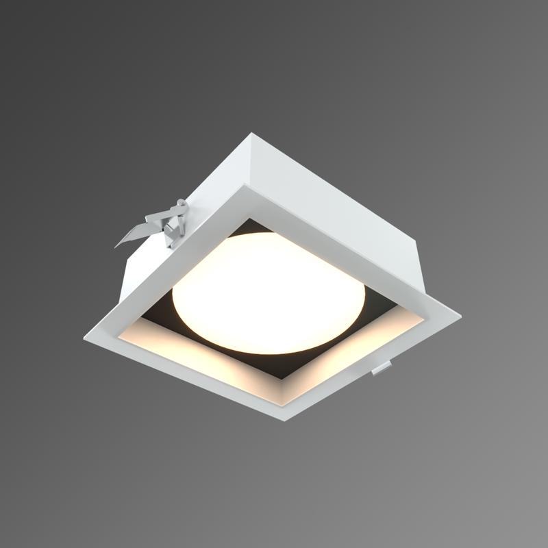 светильник светодиодный rve-lbx-senso-190х190-v карданник 190х190х67мм 10вт встраиваемый 4000к бел. rvelektro rve00003323 от BTSprom.by