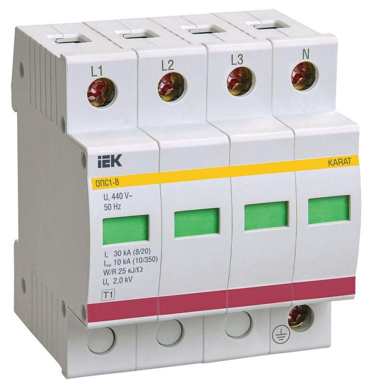 ограничитель перенапряжения опс1-b 4p karat iek mop20-4-b от BTSprom.by