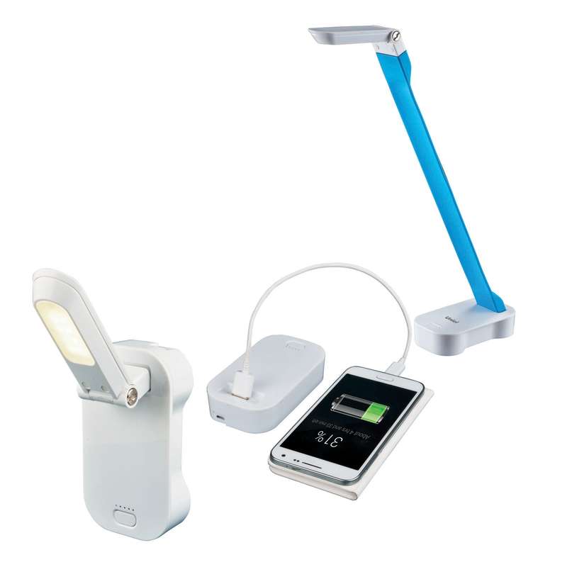светильник настольный трансформируемый tld-530 blue-white/led/200lm/6400k/pb механический выкл. встроен. аккум. power bank для зарядки портативных электрон. устройств син. с бел. uniel ul-00000795 от BTSprom.by