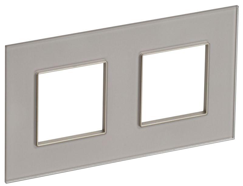 рамка 2-м skandy sk-f22sh стекло шампань iek sk-m22-g-k37 от BTSprom.by
