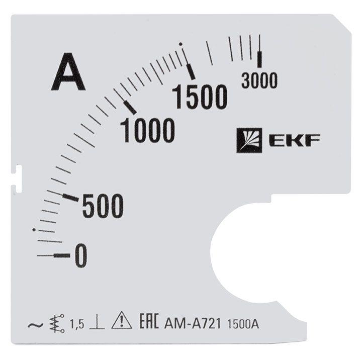 шкала сменная для a721 1500/5а-1.5 proxima ekf s-a721-1500 от BTSprom.by