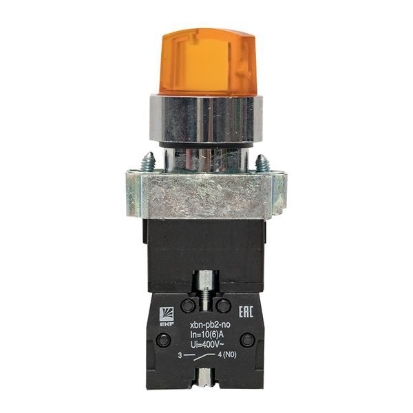  Переключатель BD21 2P с желт. подсветкой 230В NO PROxima EKF xb2-bk21-y-230 фото в каталоге от BTSprom.by