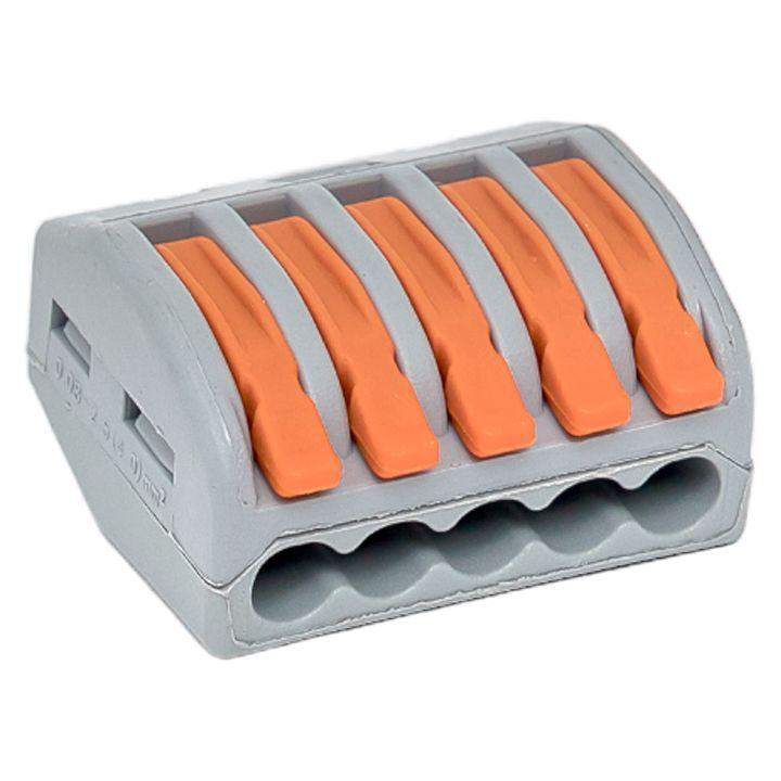  Клемма строительно-монтажная СМК 222-415 с рычагом 5 отверстий (блист.20шт) PROxima EKF plc-smk-415b-20 фото в каталоге от BTSprom.by