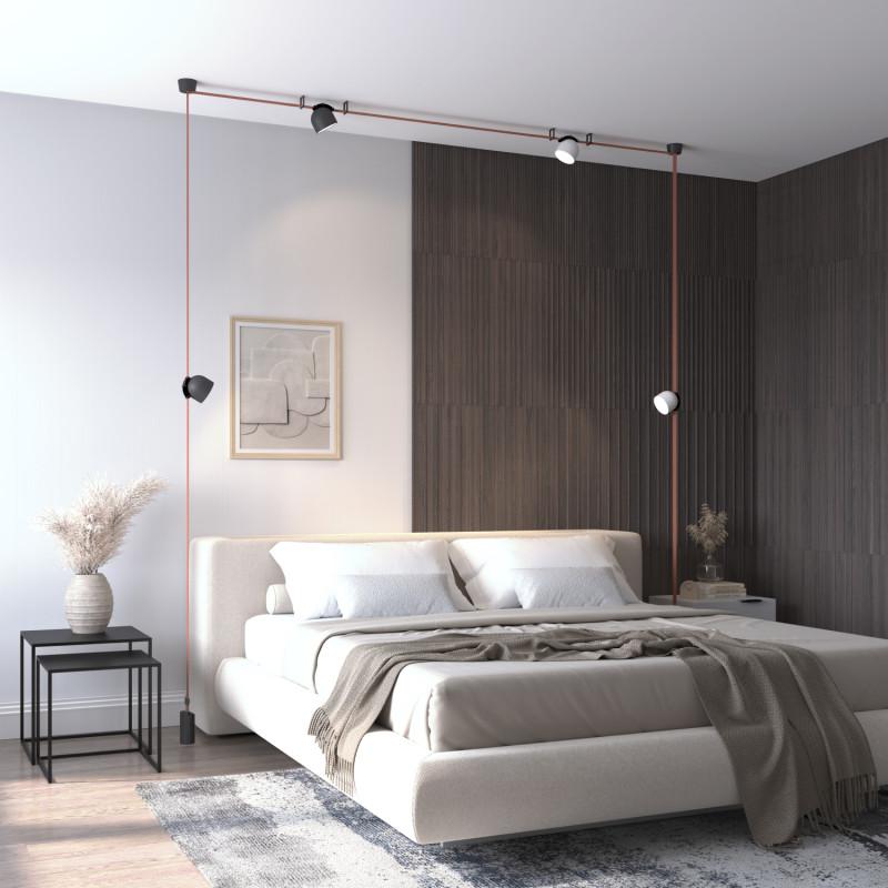  Светильник для трека-ремня Belty Spot 12Вт 4000К IP20 48В DC 100х107мм RA90 120град. поворотн. со светодиодом алюм. бел. с черн. DENKIRS 723152 фото в каталоге от BTSprom.by