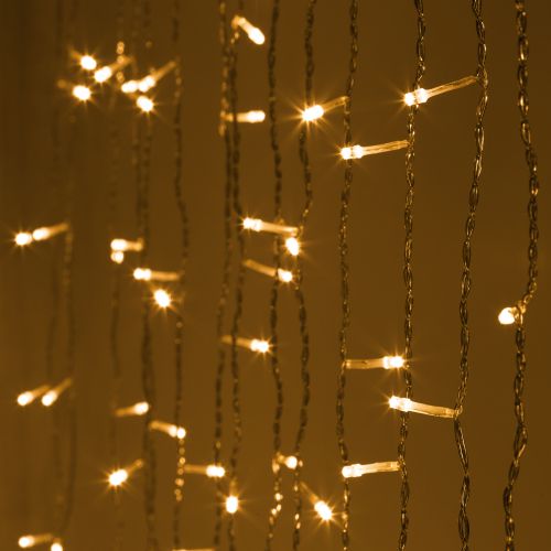  Гирлянда светодиодная "Занавес" 3х2м 240LED тепл. бел. 220В Holiday INZL-01W Intro Б0060437 фото в каталоге от BTSprom.by