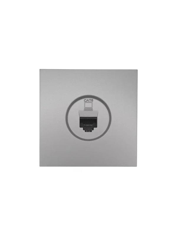 розетка компьютерная 1-мест. сп zima ip20 сер. матов. lezard 704-7488-140 от BTSprom.by