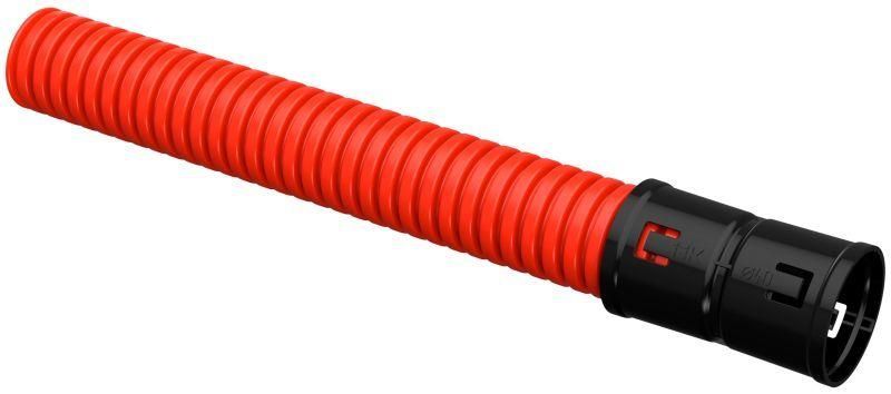 труба гофрированная двустенная пнд гибкая d40мм с муфтой красн. (уп.50м) iek ctg12-040-k04-050-r от BTSprom.by