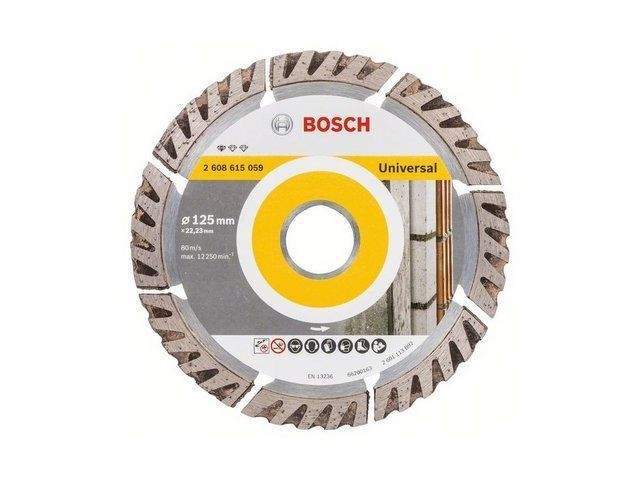 алмазный круг 125х22 мм универс. сегмент. turbo standard for universal bosch ( сухая резка) 2608615060 от BTSprom.by