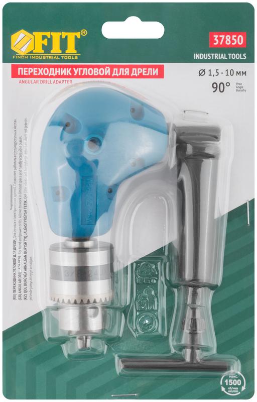  Переходник для дрели угловой с патроном 90 градусов FIT 37850 фото в каталоге от BTSprom.by