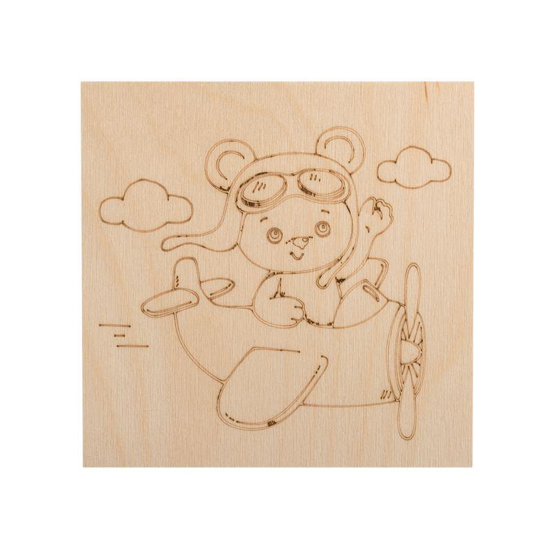  Набор досок для выжигания "Мишки" 150х150мм пакет (уп.5шт) Rexant 12-0931 фото в каталоге от BTSprom.by