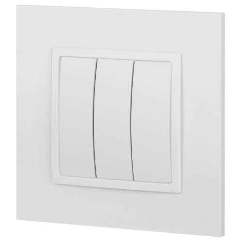  Выключатель 3-кл. Elegance 14-1107-01М 250В 10АХ матов. бел. Эра Б0065796 фото в каталоге от BTSprom.by