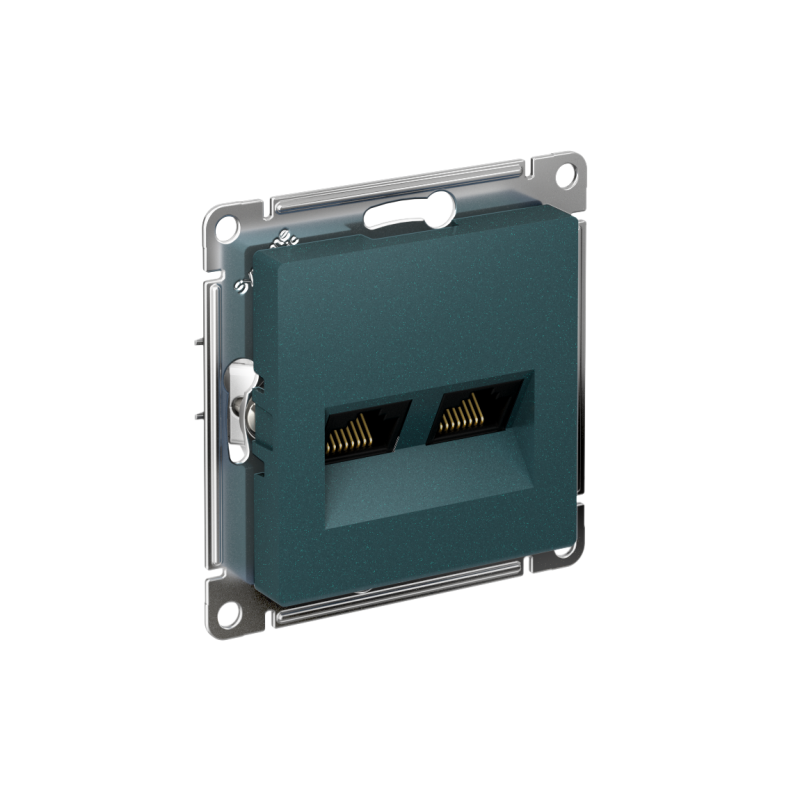 розетка компьютерная 2-м atlasdesign rj45 кат.5e механизм изумруд se atn000885 от BTSprom.by