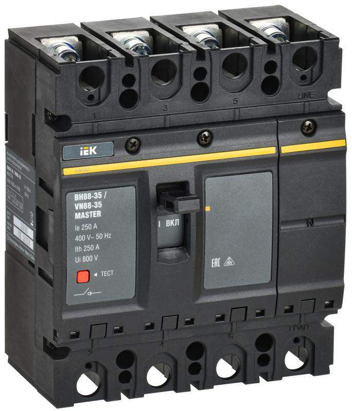 выключатель-разъединитель 4п 250а вн88-35 karat master iek kam-vn30-4-0250 от BTSprom.by