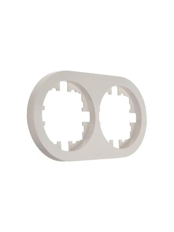  Рамка 2-м OSEN горизонт. круглая сл. кость LEZARD 744-9000-147 фото в каталоге от BTSprom.by