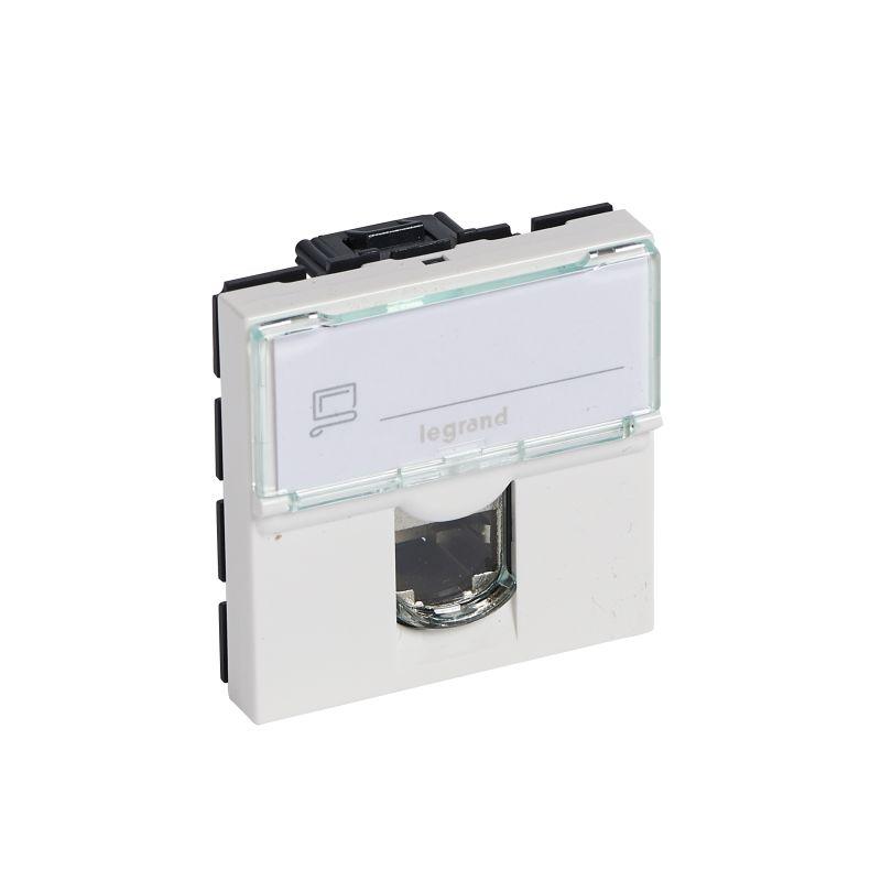 розетка компьютерная сп 2мод. mosaic rj45 кат.6a stp/ftp механизм бел. leg 076576 от BTSprom.by