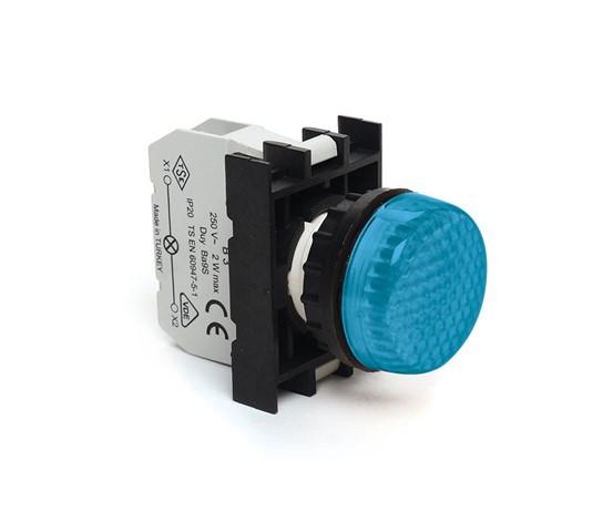 арматура сигнальная для неоновой лампы (без лампы) син. emas b030xm от BTSprom.by