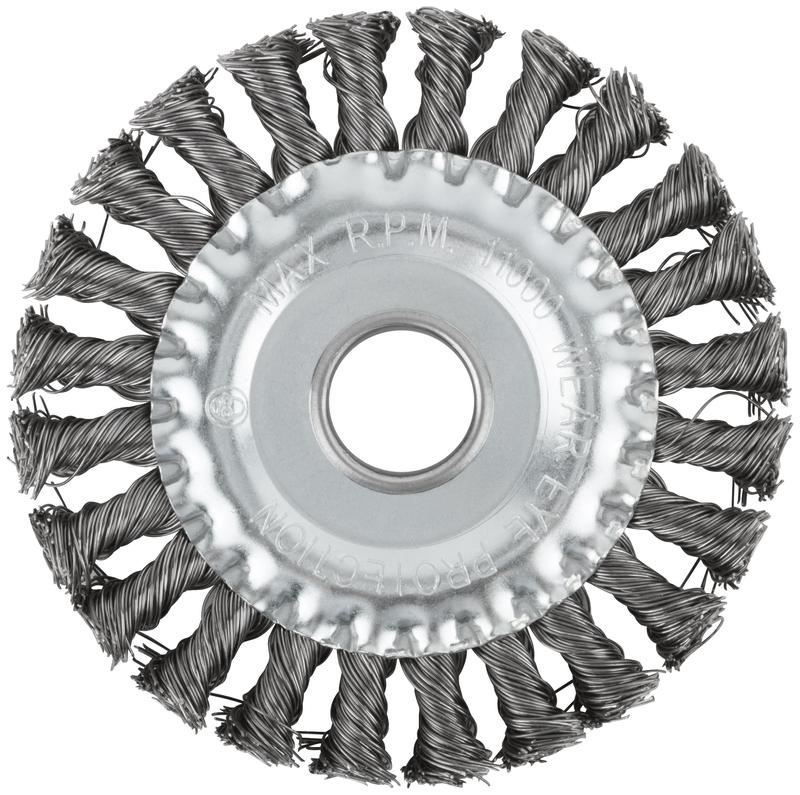  Корщетка дисковая прямая d посадочный 22.2мм стальная витая проволока 125мм КУРС 39030 фото в каталоге от BTSprom.by