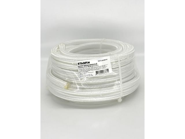 шнур полиамидный 12 мм белый 10 м starfix smp-25068-10 от BTSprom.by