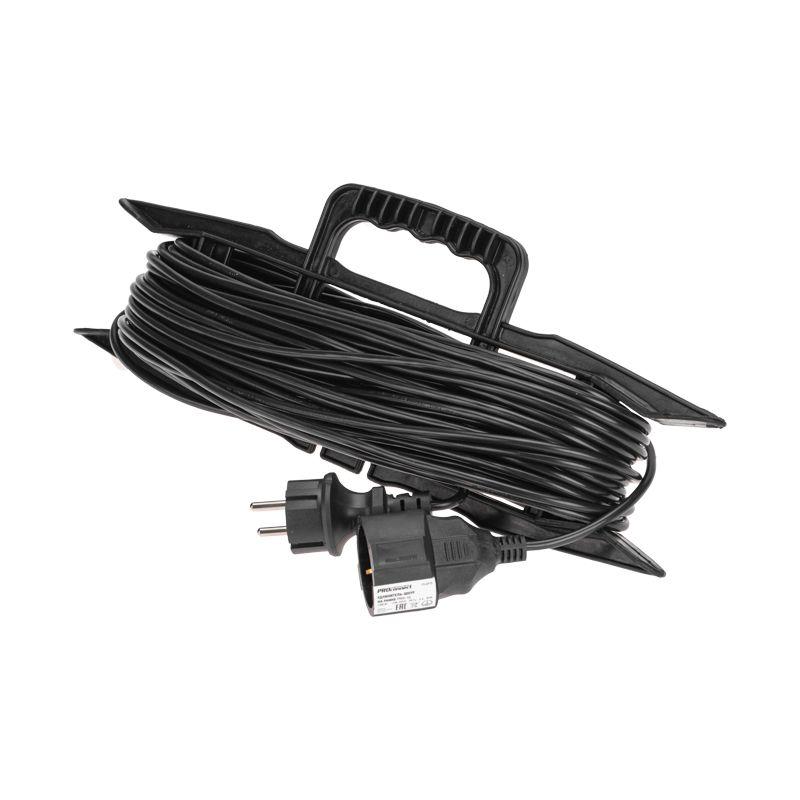 удлинитель-шнур на рамке 1х30м с заземл. 6а 1.3квт ip20 пвс 3х0.75 черн. proconnect 13-4915 от BTSprom.by