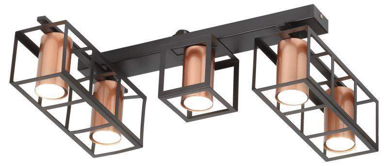 светильник raffaela 5082-305 5хgu10 25вт потолочн. накладной для натяжных потолков лофт-кантри rivoli б0051236 от BTSprom.by