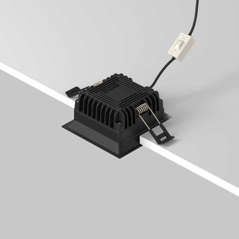  Светильник Okno 8Вт 3000-4000-6000К IP44 встраив. Maytoni DL056-8W3-4-6K-B фото в каталоге от BTSprom.by