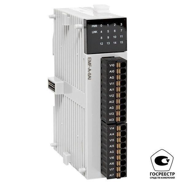 модуль аналогового ввода emf 8 pro-logic (с поверкой) ekf emf-a-8ai-v от BTSprom.by
