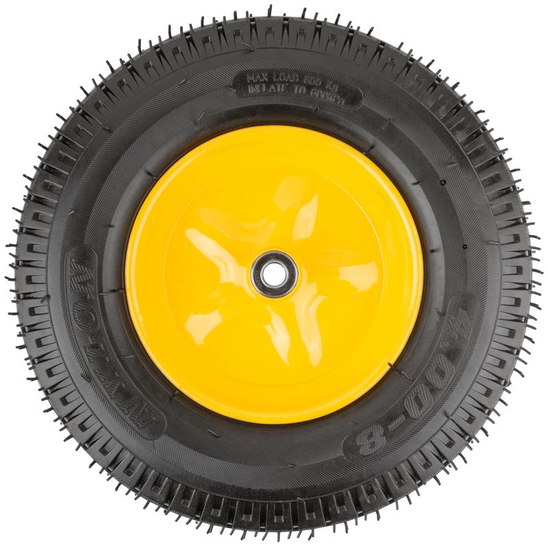  Колесо запасное 8 слойная шина 390х90х220мм для тачек 77609; 77612; 77627 (4.80дюйм/4.00дюйм-8дюйм) (посадка ширина 90мм диаметр 16мм ) FIT 77571 фото в каталоге от BTSprom.by