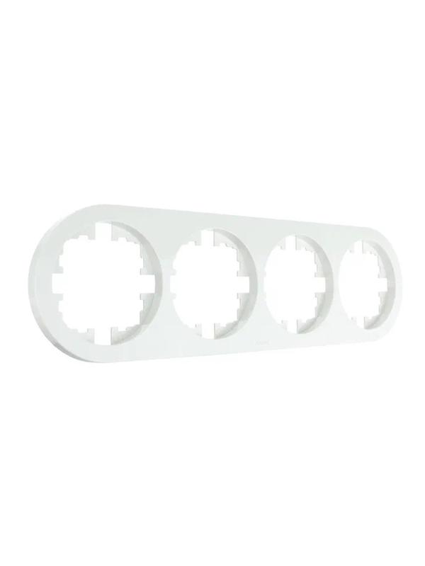  Рамка 4-м OSEN горизонт. круглая бел. LEZARD 744-0200-149 фото в каталоге от BTSprom.by