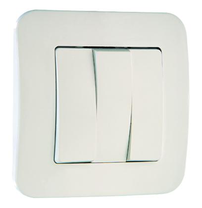 выключатель 3-кл. сп lillium n 10а ip20 бел. makel 55091 от BTSprom.by