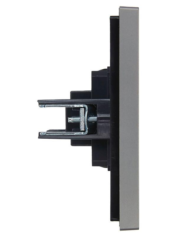  Розетка HDMI FORTE&PIANO FP540 сталь IEK FP-H10-K46 фото в каталоге от BTSprom.by