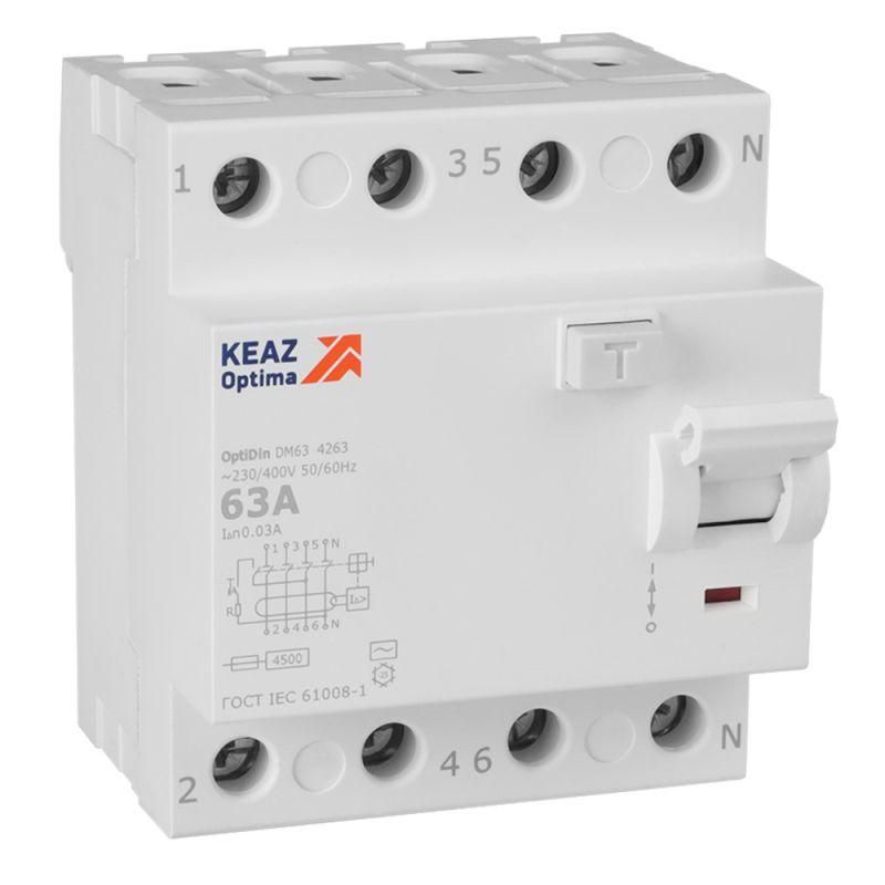 выключатель дифференциального тока (узо) 4п 63а 30ма тип ac 4.5ка optidin dm63-4263 ухл4 кэаз 343893 от BTSprom.by выключатель дифференциального тока (узо) 4п 63а 30ма тип ac 4.5ка optidin dm63-4263 ухл4 кэаз 343893 от BTSprom.by