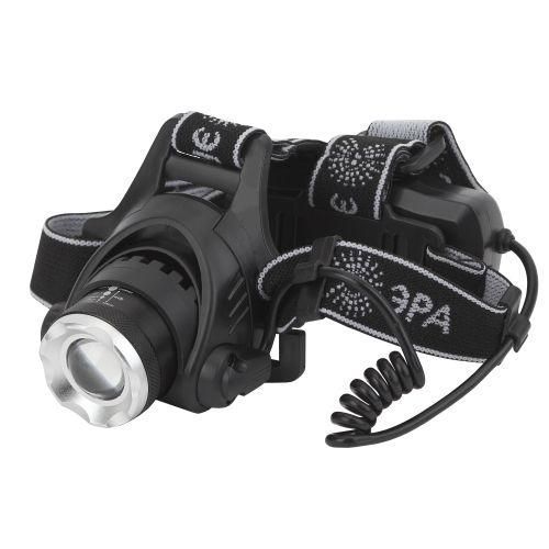 фонарь аккумуляторный налобный ga-805 cree 5вт регулир. фокус литиевый аккум. 2.5а.ч алюм. usb пластик. (кор.) эра б0039625 от BTSprom.by