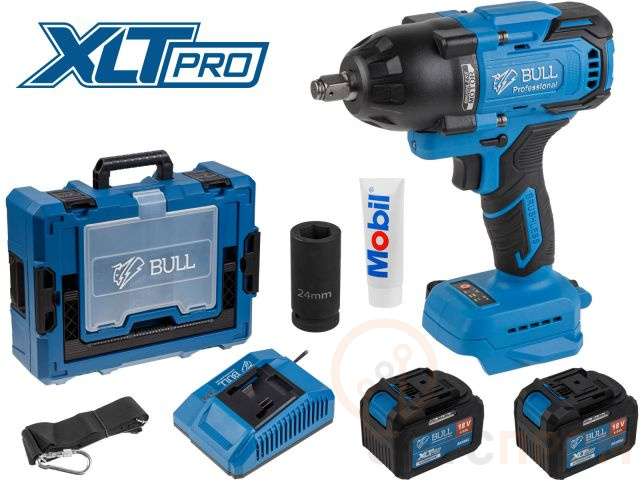 Аккум. ударный гайковерт BULL SC 1807 Xcase, XLTpro, БЕСЩЕТ., 18 В, 750 Н*м, 1/2", 2х6 А*ч, з/у 6 А (вес 2,24 кг) 1329724 фото в каталоге от BTSprom.by  Аккум. ударный гайковерт BULL SC 1807 Xcase, XLTpro, БЕСЩЕТ., 18 В, 750 Н*м, 1/2", 2х6 А*ч, з/у 6 А (вес 2,24 кг) 1329724 фото в каталоге от BTSprom.by