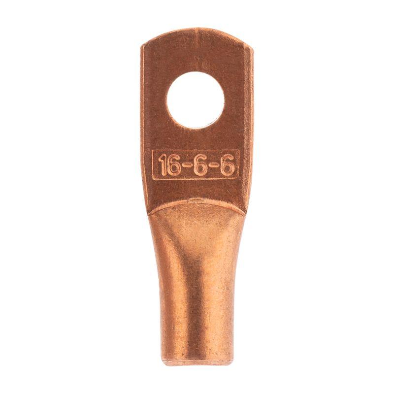  Наконечник медный ТМ 16-6-6 (16кв.мм - d6мм) (уп.5шт) Rexant 07-5310-1 фото в каталоге от BTSprom.by