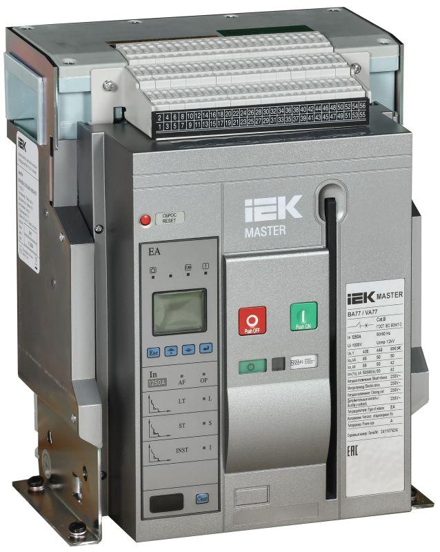 выключатель автоматический воздушный 3п a 1250а 65ка ac ва77 f3p ea стац. с комплектом аксессуаров master iek mi-acb10-3fa-065-1250-acf от BTSprom.by