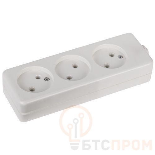 Колодка удлинителя 3-м без заземл. K-3 Эра Б0003476 фото в каталоге от BTSprom.by  Колодка удлинителя 3-м без заземл. K-3 Эра Б0003476 фото в каталоге от BTSprom.by