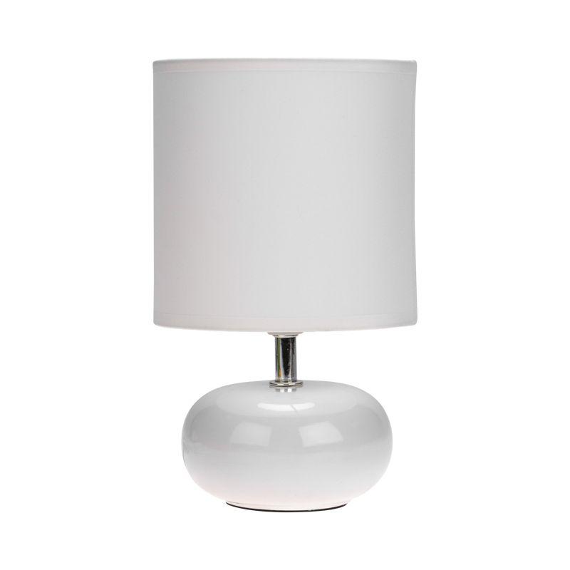  Светильник декоративный настольный Форте 60Вт Е27 основание бел. цвета бел. абажур Rexant 603-1025 фото в каталоге от BTSprom.by