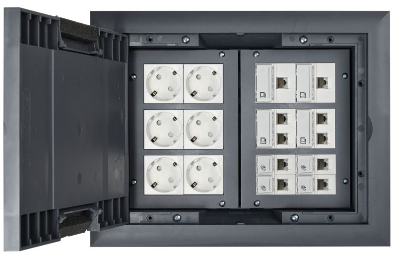  Лючок напольный ONFLOOR 24 16мод. PRIMER IEK KNL-80-16-7012 фото в каталоге от BTSprom.by