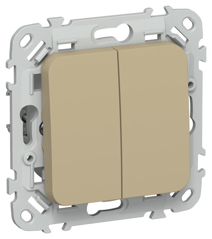 выключатель жалюзи сп flite вж42-2-0-флх 10а с блокировкой механизм хаки iek fi-v15-0-10-k59 от BTSprom.by